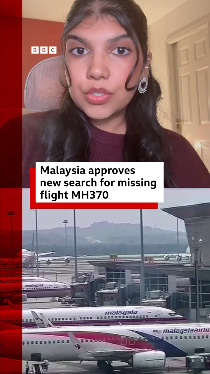 Malaysia approves new search for missing flight MH370. #MH370 #Flight #Malaysia #Plane #BBCNews