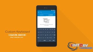 Xamarin Android Tutorial - Built your own Keyboard screenshot 2