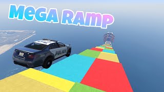 Gta 5 colors Mega ramp gameplay 2024