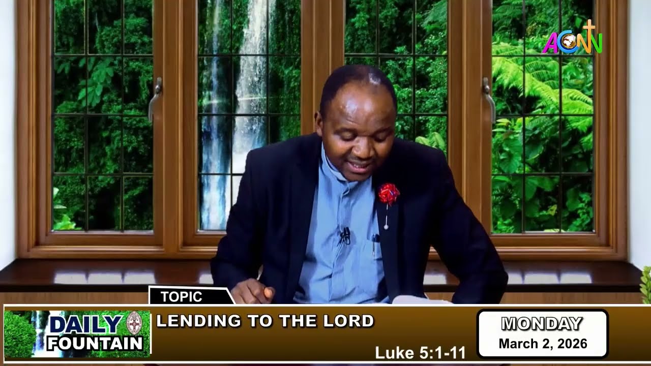 DAILY FOUNTAIN DEVOTIONAL FOR MARCH 02, 2026 - THE REV'D TONGSHINEN THOMPSON BARNABAS