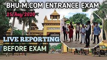 BHU M.com Entrance || LIVE REPORTING|| By: Prabhu Sir || Commerce Nation ||