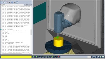 NX CAM + Vericut, 5 axis continuous machining with asymmetric tilting limits