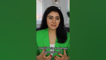 ChatGPT size kodlamayı öğretebilir mi? #chatgpt  #yapayzeka #kodlama #programlama #yazılım