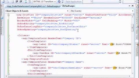 Lesson 4 (Part 6) Gridview AJAX Validators ASP.NET C#