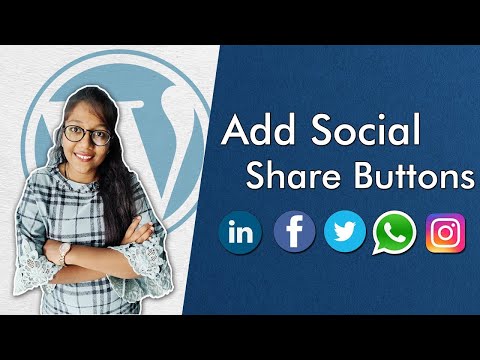 How to Add Social Share Buttons and Icons on Your Wordpress Website | Hindi Tutorial 2020 | Tech7