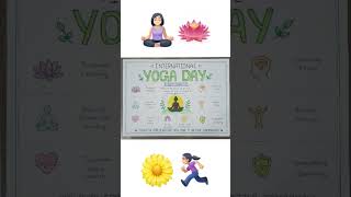 International Yoga Day Poster Idea 🧘🏻‍♀️ | Yoga Day Poster | Poster Idea #DIY #Poster #Manavis_craft
