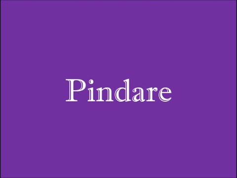 Vidéo: Qu'est-ce que Pindare pense voir ?