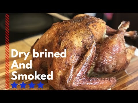 Smoked turkey recipe | How to dry brine and smoke a turkey