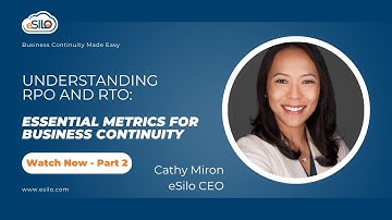 Understanding RPO and RTO: Essential Metrics for Business Continuity #bcdr #security