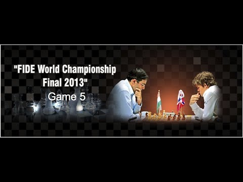 Game 5 - Viswanathan Anand vs Magnus Carlsen | FIDE World Chess Champion