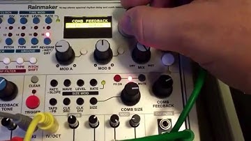 Karplus - Strong on the Intellijel | Cylonix Rainmaker spectral delay