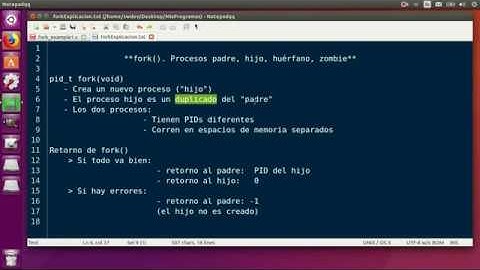 fork(). Parte I: ,Creación de un nuevo proceso, hijos, padres, zombies y huérfanos