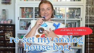 Re-Set My (analog) House Bag With Me! | Full Of Journals, Notebooks, Planners and Pens