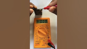 How To Test Battery Voltage With Digital Multimeter #youtubeshorts