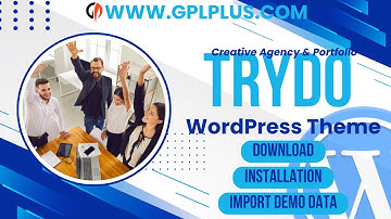 Trydo - Creative Agency & Portfolio WordPress Theme , Download , Installation & Import Demo Data