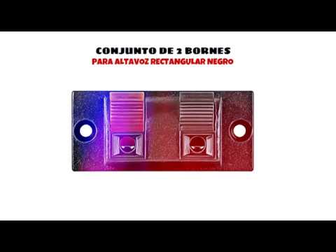 Video de Conjunto de 2 bornes para altavoz rectangular  Negro