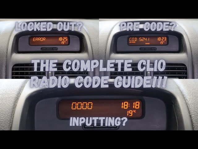 Autoradio alpine 3a code autoradio clio 3
