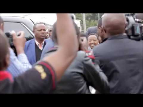 DP William Ruto arrives at Uhuru Park thanksgiving 14 July 2018 newspaper mockup