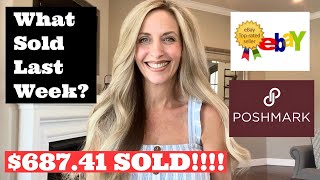 What Sold Last Week on Ebay & Poshmark? How Much Money Can You Make Working from Home as a Reseller?