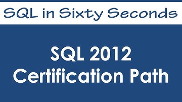 SQL 2012 Certification Path - SQL in Sixty Seconds #065