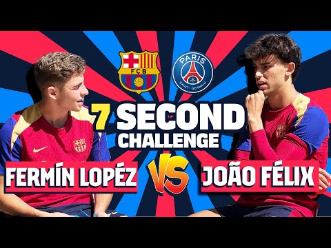 ⏱️ JOÃO FÉLIX vs FERMÍN LÓPEZ | 7 SECOND CHALLENGE (PSG EDITION!) | UEFA CHAMPIONS LEAGUE 🔥