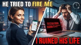 My Toxic Boss Tried To Fire Me. I Ruined His Career Instead.