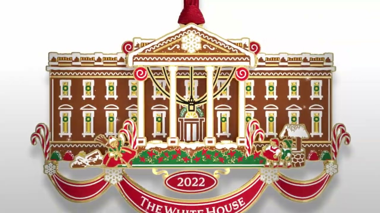  Official 2022 White House Christmas Ornament : Home & Kitchen