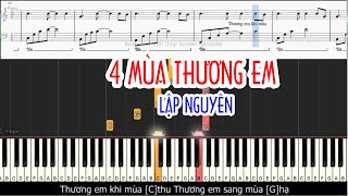 4 MÙA THƯƠNG EM - LẬP NGUYÊN | Sheet Free