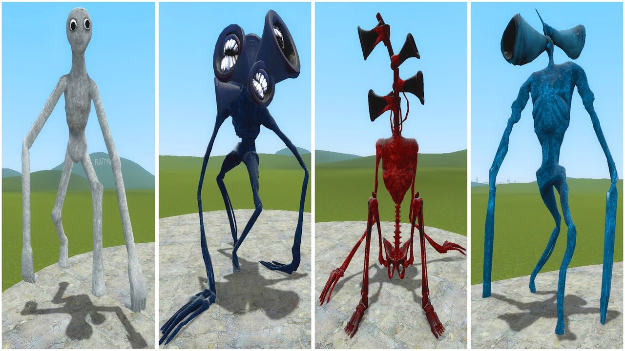 PLAYING AS ALL Siren Head Trevor Henderson CREATURES In Garry's Mod ...