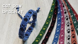 Cat paw print bracelet || Cute friendship bracelets