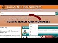 custom search in wordpress || create custom search form in wordpress || get_search_query()