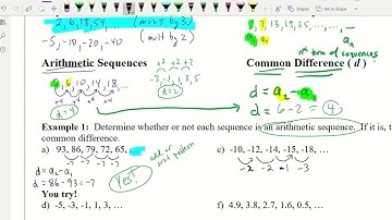 3 4 Arithmetic Sequences