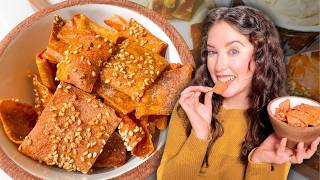 STOP Buying Crackers! 🛑 Make These EASY High Protein Lentil Crackers