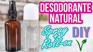 DESODORANTE  NATURAL EN SPRAY Y ROLLON - CON PIEDRA DE ALUMBRE - DIY - ZERO WASTE - Mixi