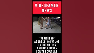 "SEAN IN HD"Addressing Fat Joe On Cuban link big pun son For the culture #fatjoe