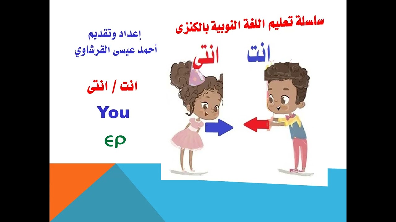 الدرس الاول فى تعليم اللغة النوبية تحت شعار تعالوا اتعلموا نوبي ( تاويه نوبيج كورويه ) .