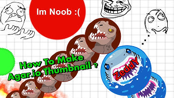 Agar.io | How To Make Thumbnails | Easy |