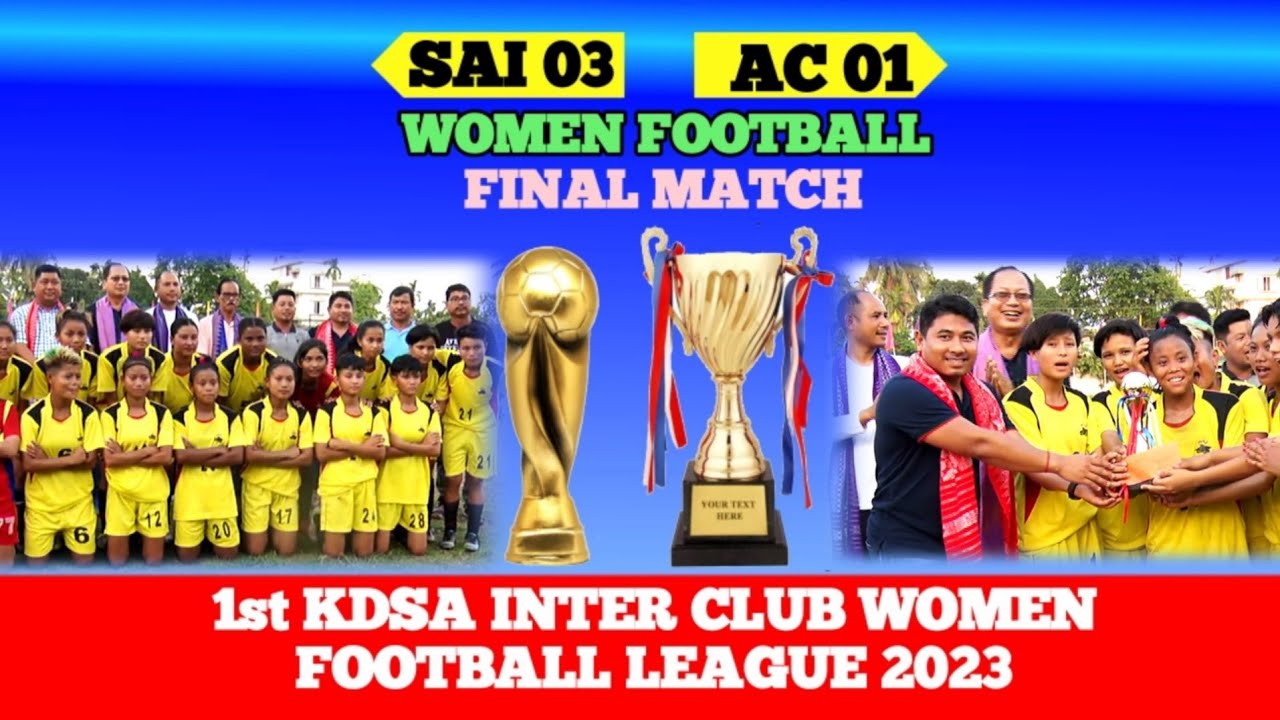 Women's football final match 1st Inter Club Women Football League
