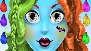 Monster Hair Salon - Play Professional Monster Hairdresser & Makeup Artist - Gameplay Android Video screenshot 2