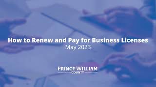 How to Renew and Pay for Business Licenses
