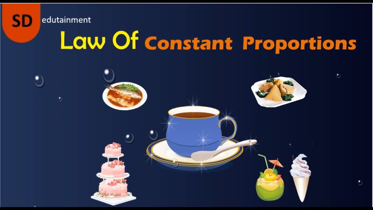Law Of Constant Proportion Class 9 Chemistry YouTube law-of-constant-proportion-class-9-chemistry-youtube