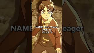 Eren Yeagers Kills Attack On Titan Anime