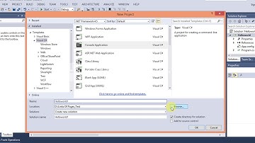 USING ASP NET Print Hello World  In C#