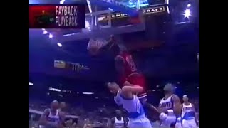 MICHAEL JORDAN - Blow-by Dunk on Bobby Sura!!  1-23-97 Bulls @ Cavs