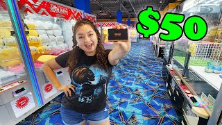 Only Spending $50 at the Arcade Challenge!