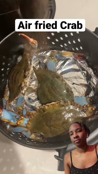 How to use an air fryer🦀 #viral #reaction #reactionvideo #airfryer  #crab
