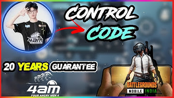 @4AM33Svan  Control Code and Sensitivity, 2021 ll BGMI, 4 finger claw ll Evil Daxter