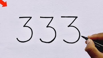 How To Draw A Monkey Using Number 333 l Easy Monkey Art