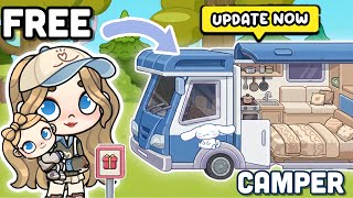 FREE CAMPING BUS AVATAR WORLD🧸Aesthetic House Design [House Built Idea] Makeover Sad Story ASMR