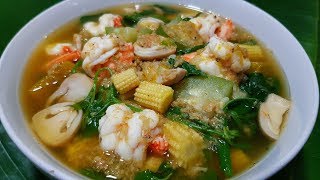 กับข้าวกับปลาโอ 539 : แกงเลียงกุ้งสด แกงเลียงหน้าฝน ซดน้ำร้อนๆคล่องคอ rainy season soup